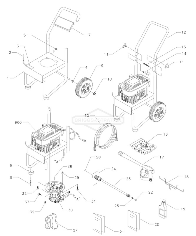 GENERAC 1439-1 parts breakdown